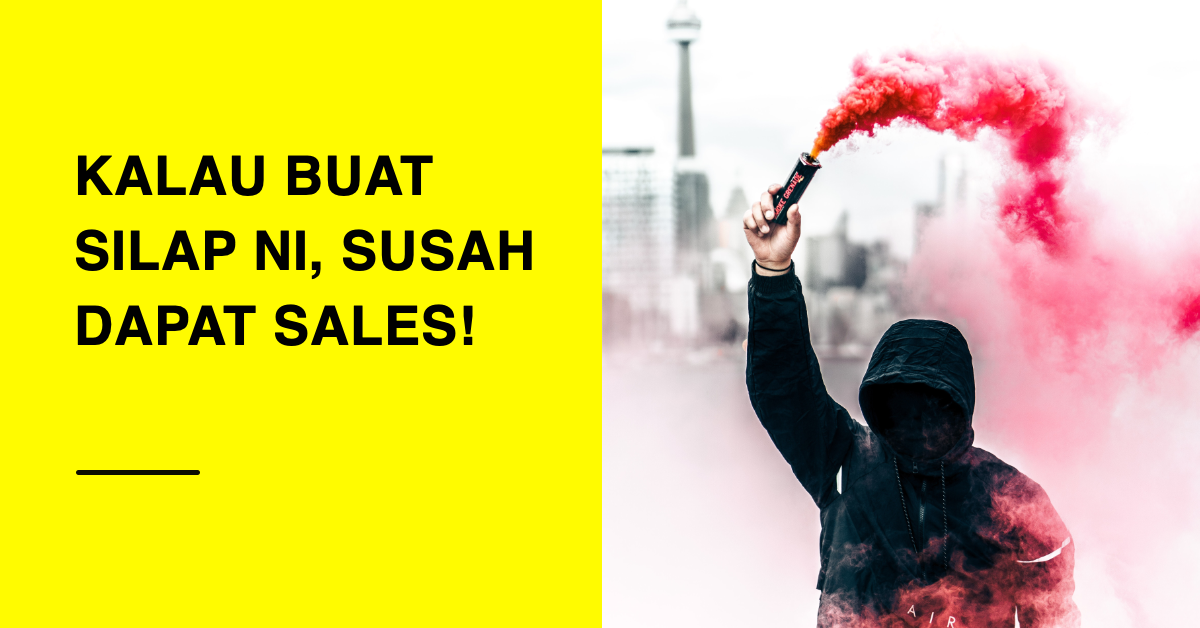 3 silap newbie bisnes online yang buat susah dapat sales!
